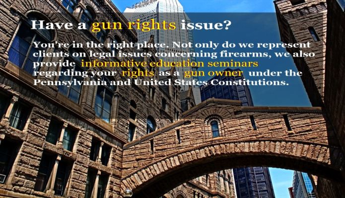 Have a gun rights issue?